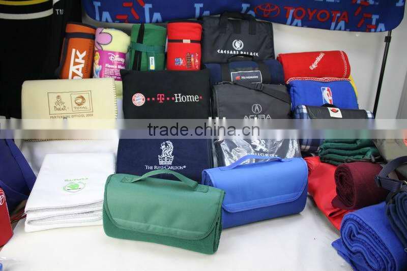 Airline Polar Fleece Blanket ,polyester cheap travel blanket