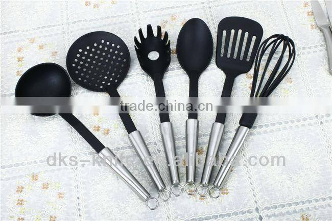 Set of 14 PCS New design cooking knife set with Hollow handle Stainless Steel with Wooden block KH1307