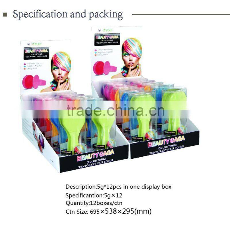 chalk powder beauty product temporary hair dye christmas party OEM one step hair color