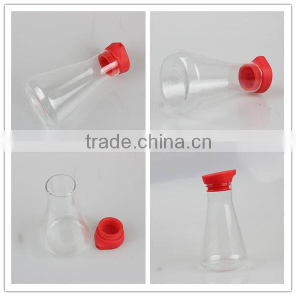 China Heat Resisitant Fancy Home Deco Wholesale Pyrex Glass Cooking Oil Dispenser With Rubber Lid