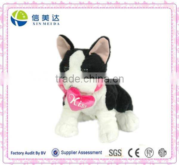 Cute dog plush toy for Valentine's Day