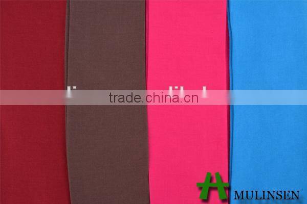 Shaoxing Textile woven 32s*32s/68*68 red rayon dyeing fabric