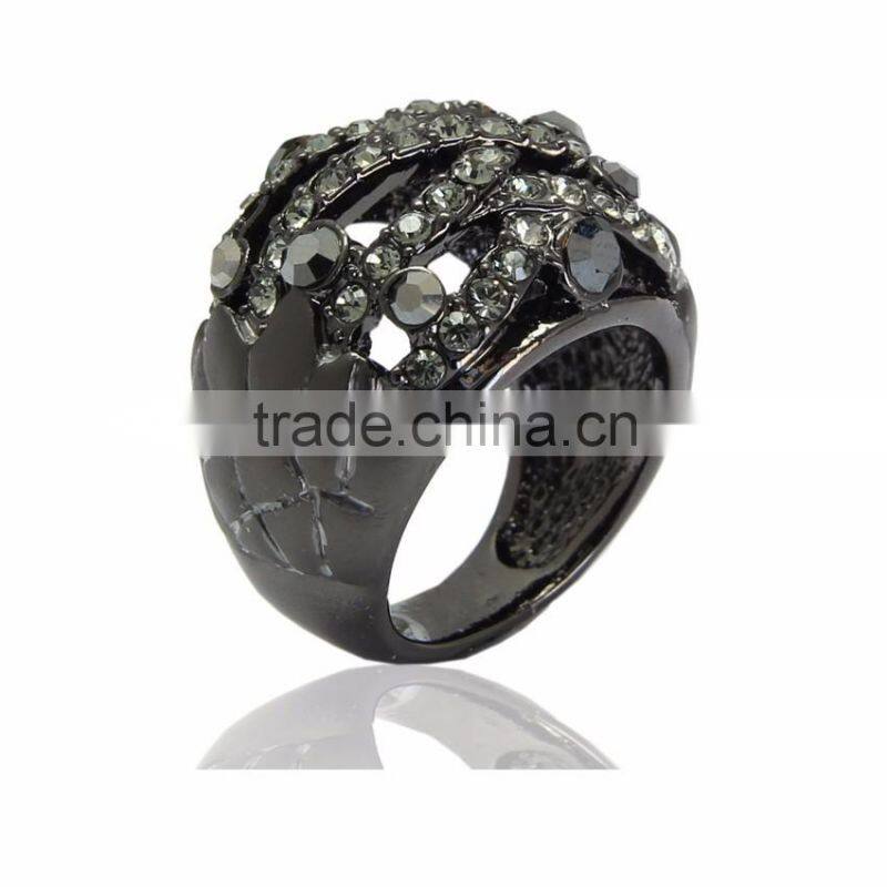 Kingman fancy color crystal beads O ring new engagement wedding ring