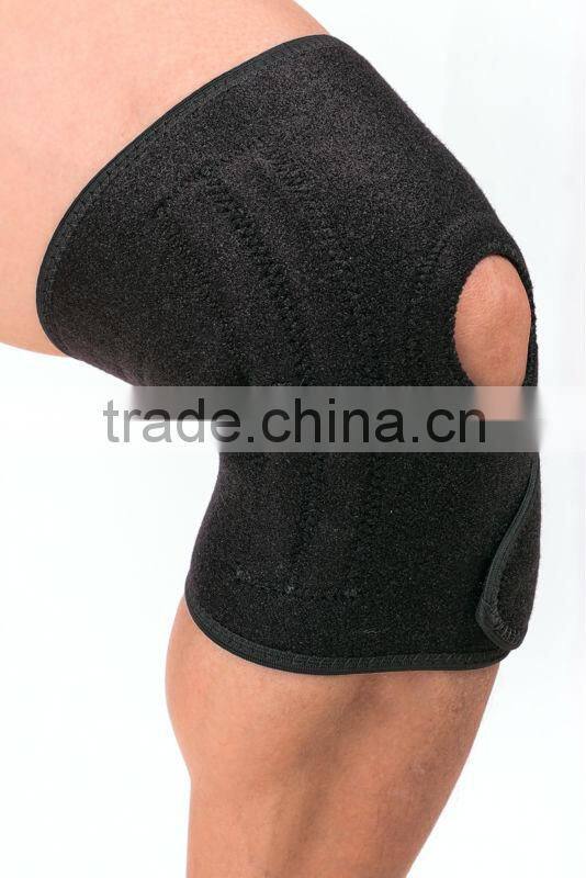 Hot Adjustable Strap Elastic Patella Sports Support Brace Black