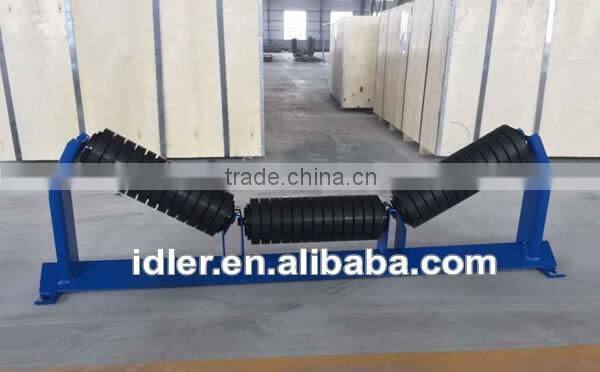 Belt conveyor roller frame 35 degree trough angle