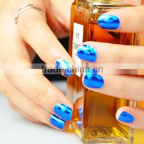 Halloween dongguan shining bloody red nail art strip for party waterproof nail arts design glossy metallic nail sticker factory