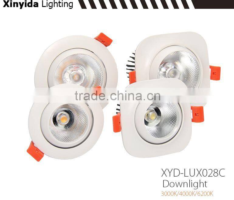 Hottest product in market recessed dimmable best price 10w led downlights