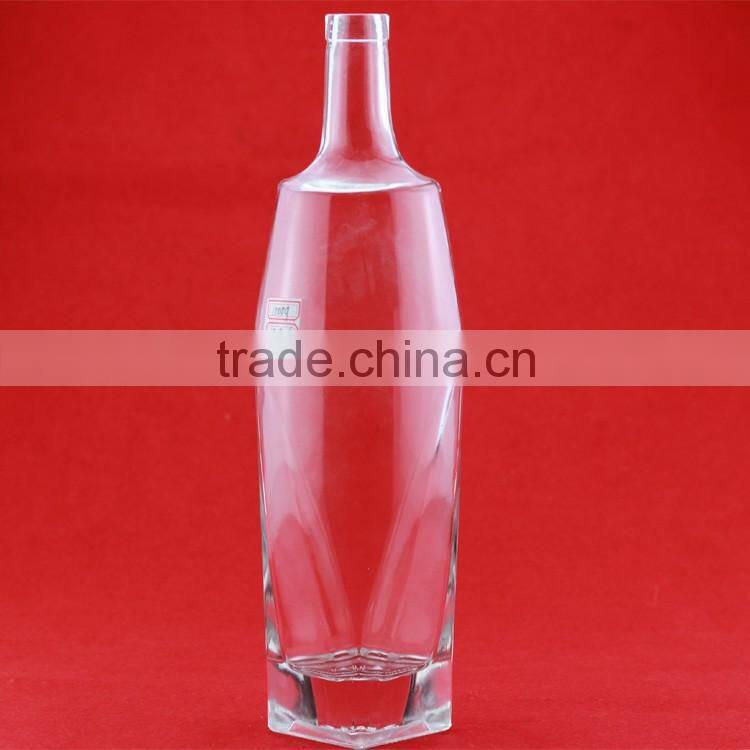 High quality 1000ml glass bottle glass 1L bottle glass spirit wine bottle