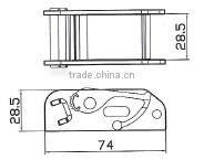 Blue Metal Cam Buckle Tie Down Straps Locking Cam Buckle