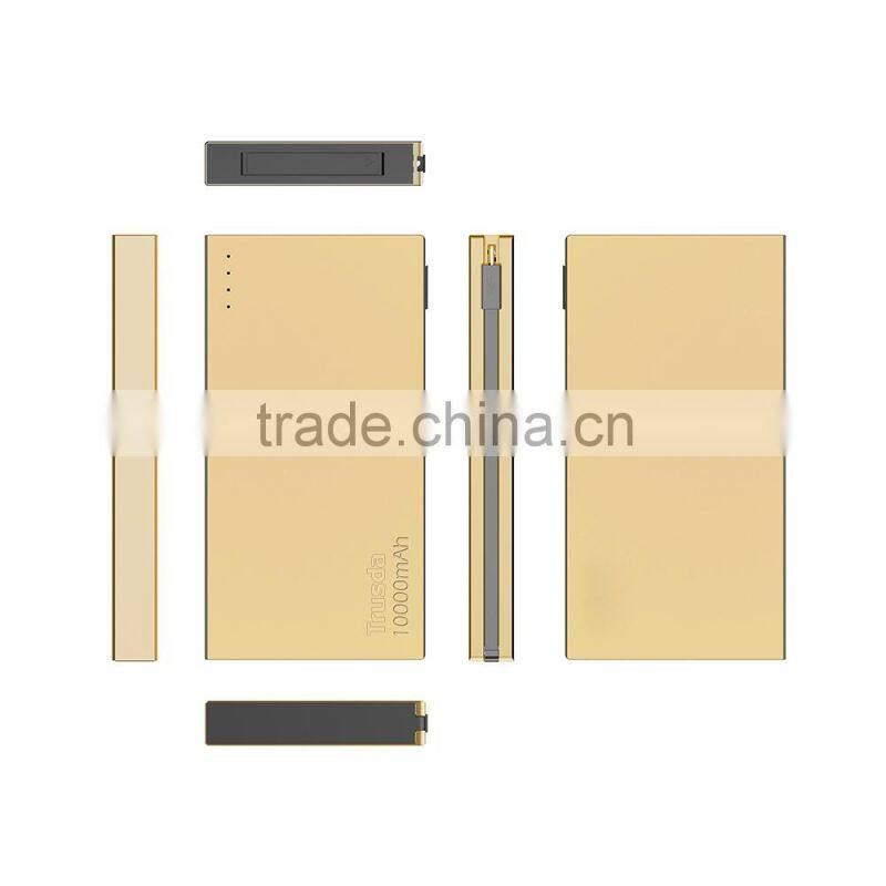 Best Selling Patent Design Fast Charge 2.1A Output Power bank 10000mAh for mobiles,electronic devices