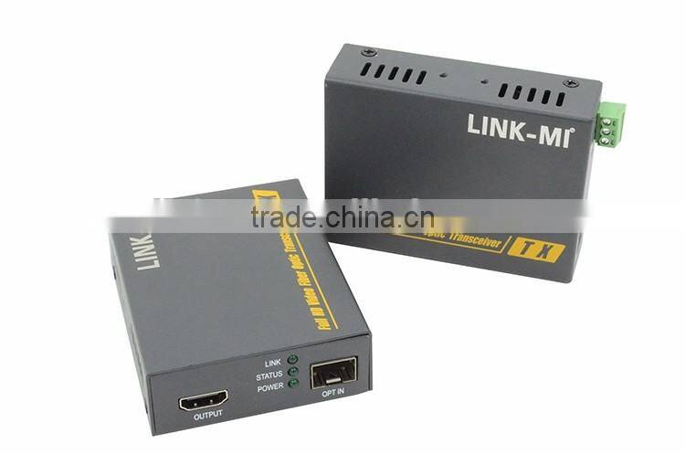 LINK-MI LM-THF123HKM 2KM-10KM HDMI Fiber Optic Extender SFP model LC 4K*2K, EDID copy/pass-thru function EDID/HMDI 1.4 standard