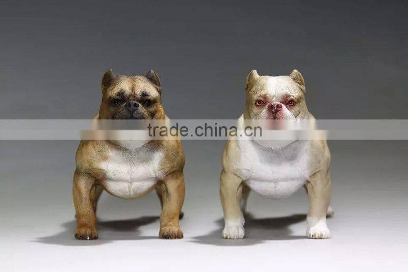 made dog toys OEM bull dog statues custmoize 3d animal sculptures.