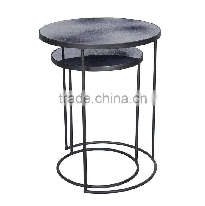 Factory hot selling cheap modern living room side table with metal