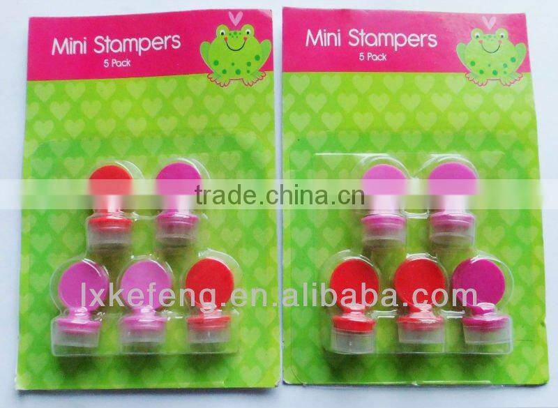 Pink color stamp set