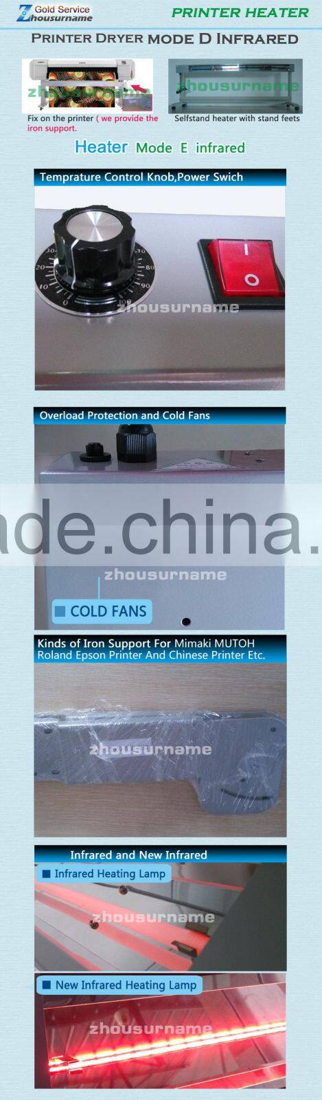 screen ink printer heater 2050E print media dryer roland printer ink dryer