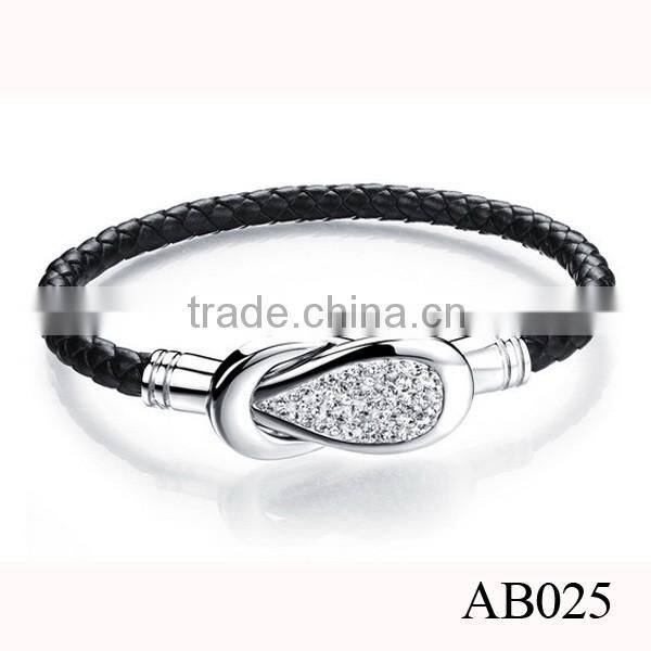 Mens Leathe Bracelet Engraved /Classical Mens Leather Jewelry Wholesale