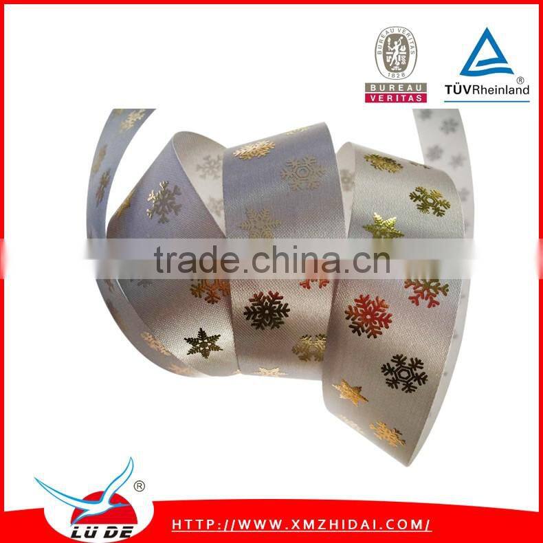 Factory Wholesale Top Quality 100% Polyester Christmas Ribbon Cheap Satin Ribbon for Christmas Gift Box Packaging Decorative
