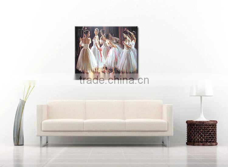 Home decoration dancing woman painting on canvas
