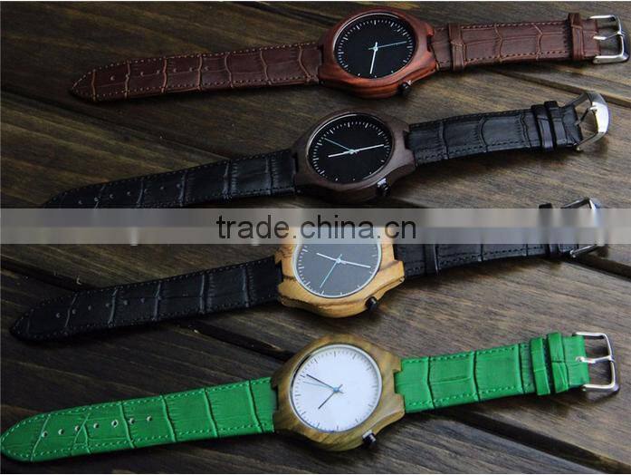 2016 new style eco-friendly quartz watch leather watch strap