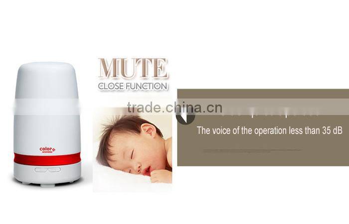 China manufacture wholesale Scent Oil Diffuser , ultrasonic aroma diffuser w/2-mist-level, Colorful Light & Decoration Band