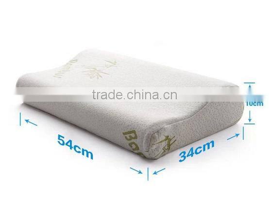 Natural memory foam filled bamboo fiber pillow