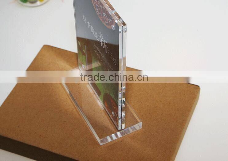 acrylic desktop menu display stand/holder