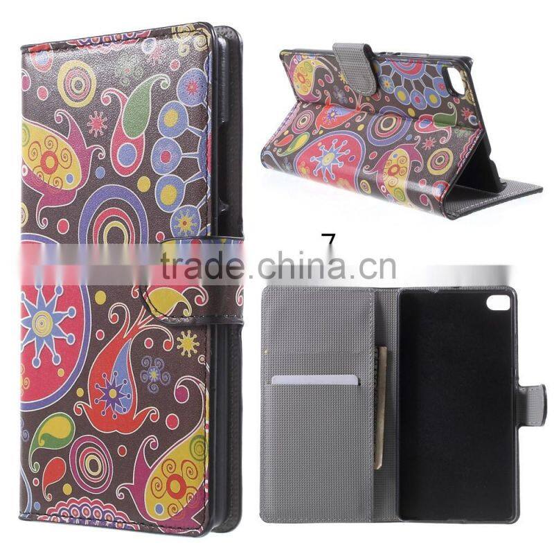 The series of restoring ancient ways Leather Cover for Huawei Ascend P8 with Card Slots,case for Huawei P8,case for Huawei P8