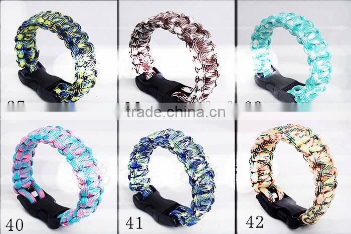 U umbrella rope bracelet outdoor survival bracelet Quick release seven core umbrella rope survival bracelet Emergency escape rop