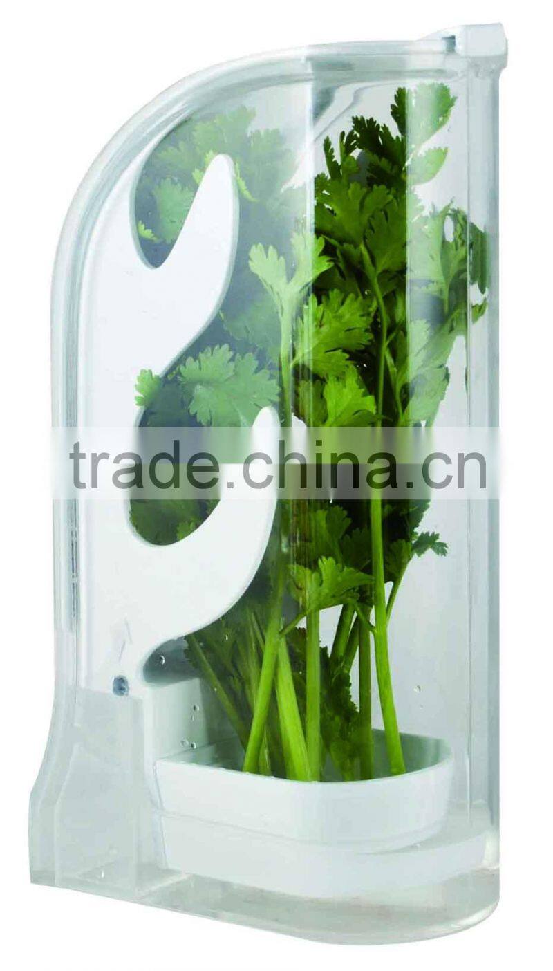 SINOGLASS trade assurance unique design easy access SWING shape plastic herb keeper
