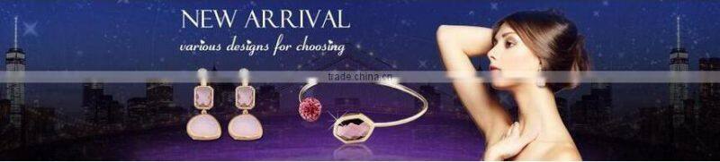 2016 Tear Drop Pink Clear Crystal Stone Pendant
