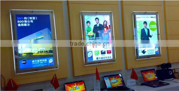 custom size acrylic led photo frame