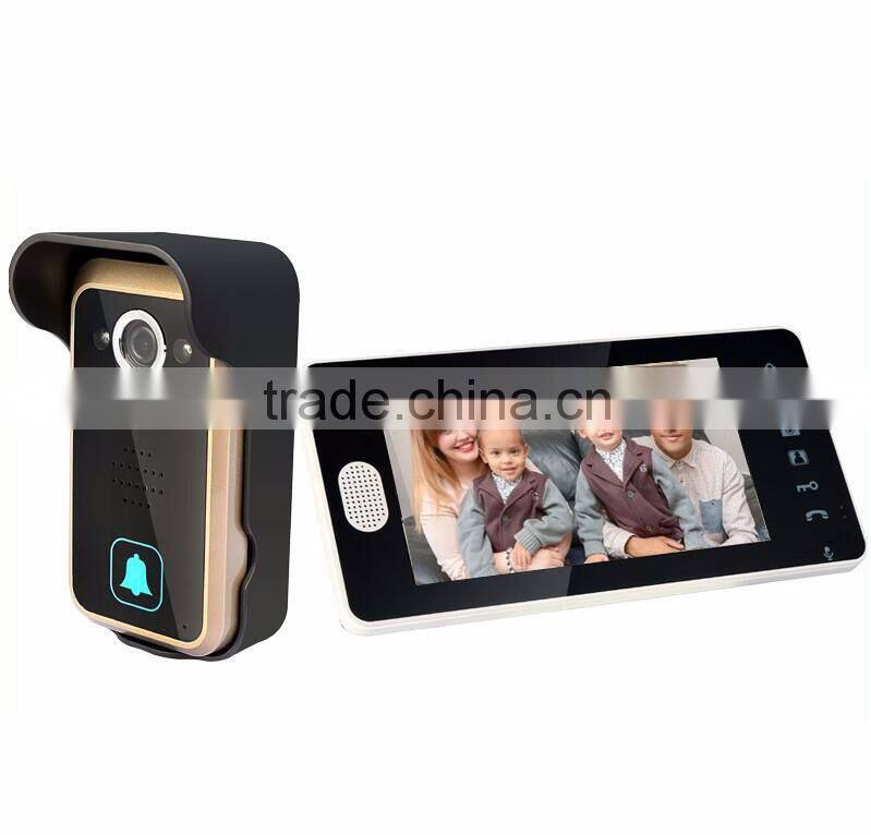 7inch video door phone Security Camera System Video Doorbell