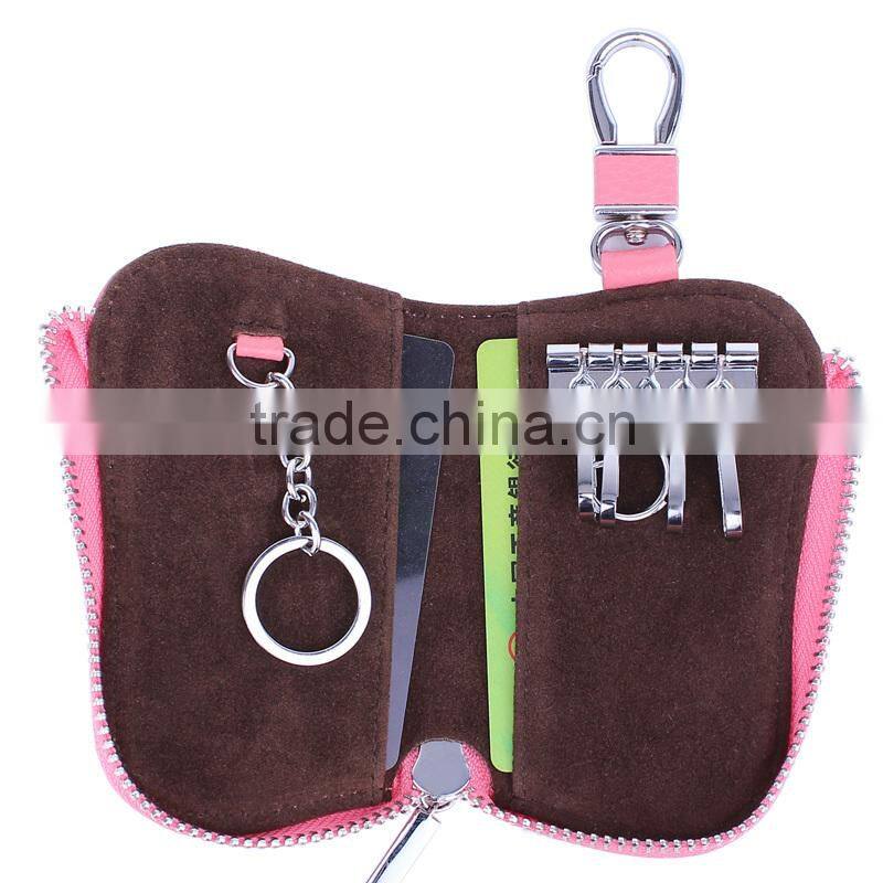 leather key ring chain for car key and home keys