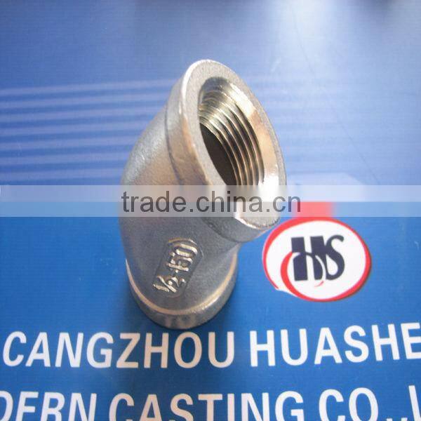 304 316 stainless steel 1/8-4inch elbow