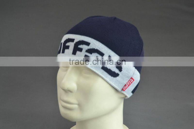 BSCI Audit 100% Acrylic Custom winter beanie hat with jacquard logo