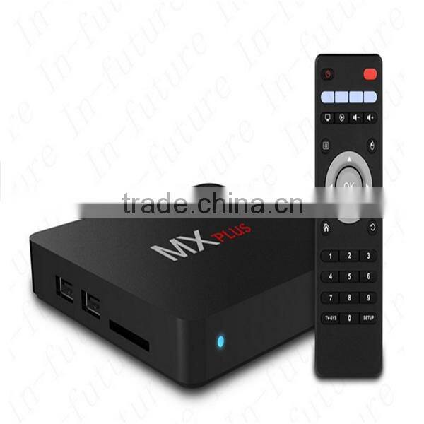 MX Plus Smart TV BOX Amlogic S905 Android 5.1 Lollipop Quad Core 64-Bit 2G/8G 4K UHD H.265 Hardware Decoding WIFI