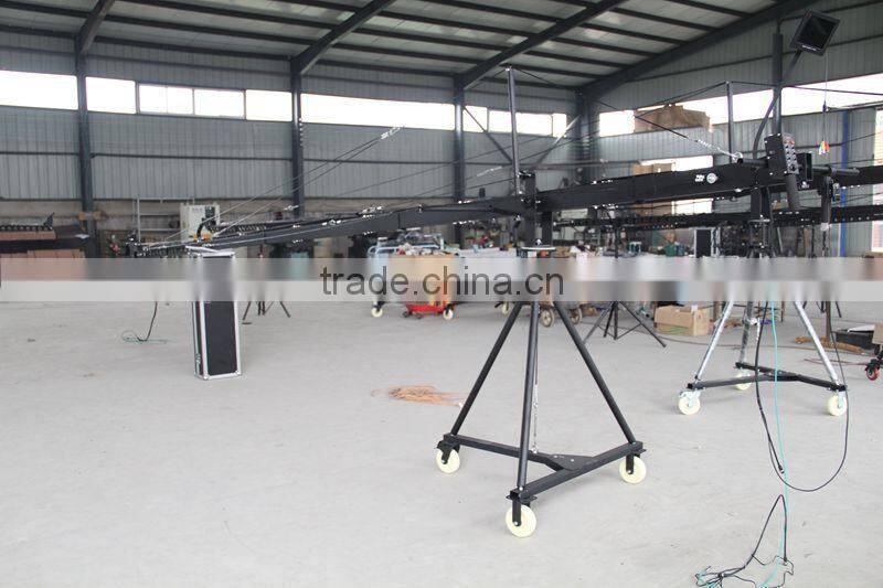 Professional 8m square DV jimmy jib crane film&video shooting TV camera crane