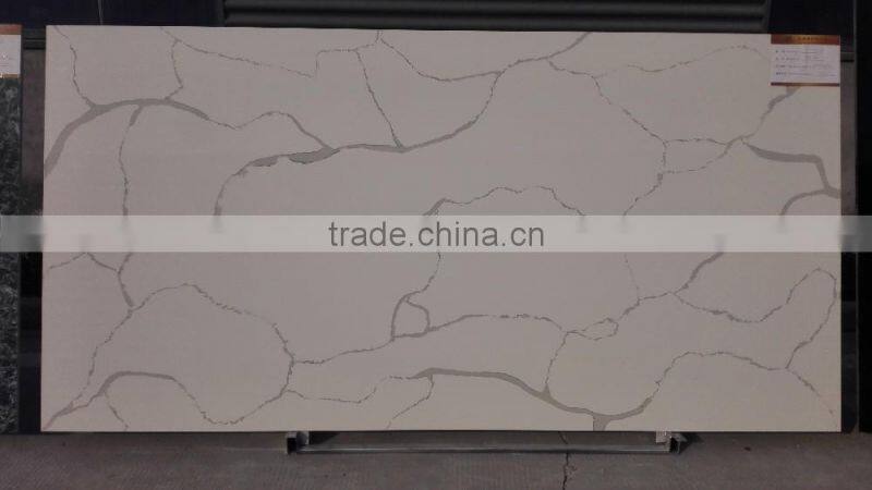 2016 Artificial Sparkle white quartz stone manufacturer