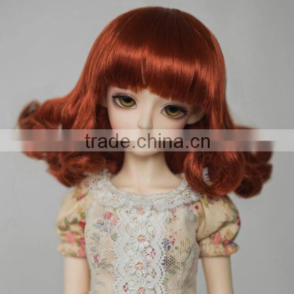 new arrival dark brwon bjd/blythe doll wig with wavy end