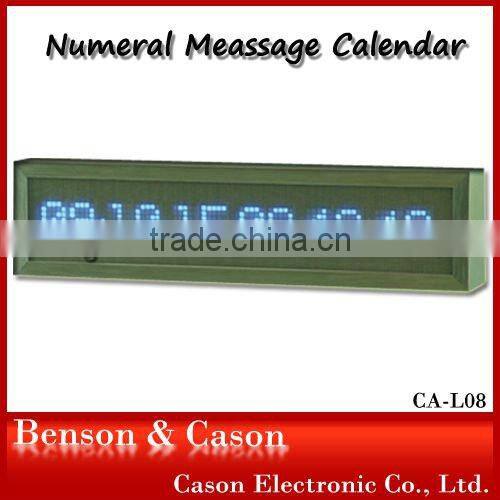 Cason Promotional Digital Calendar LED Wall Clock for Home Decore