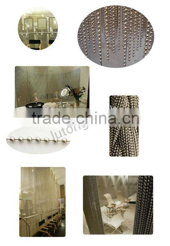 lutongmesh free sample stainless steel bead curtain