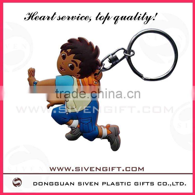 bus shape cute pvc keychain for promotion gifts
