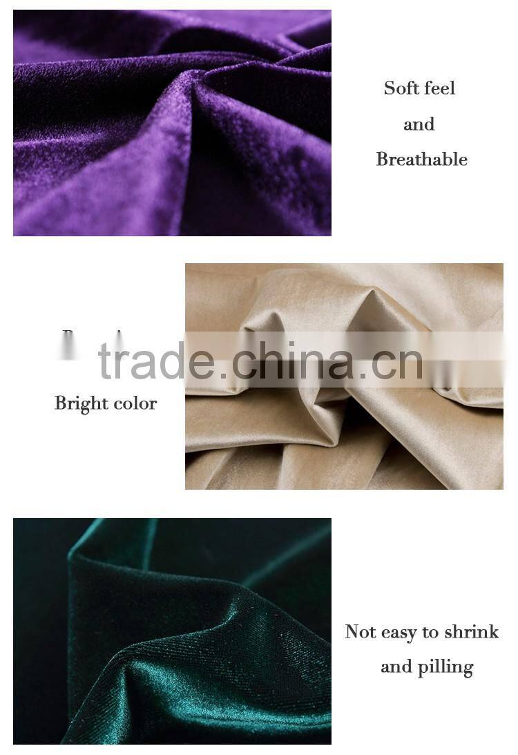 100% polyester China Maufacturer competitive fabric sofa velvet fabric spun velvet fabric