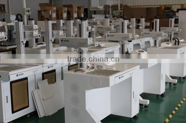 Raycis fiber laser marking machine on mobile watch phones