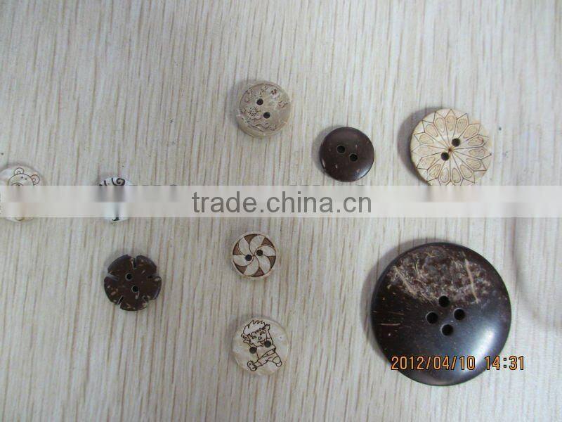 laser Coconut Button