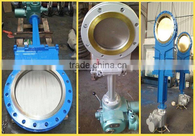 carbon steel electric driven knife gate valve with low price