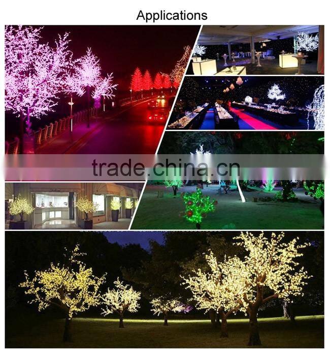 Waterproof ginkgo leaf artificial led light tree