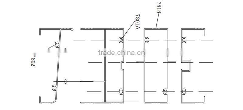 nepal aluminum alloy extrusion window and door frame profile aluminium product