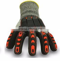 HPPE Puncture resistant safety padded gloves