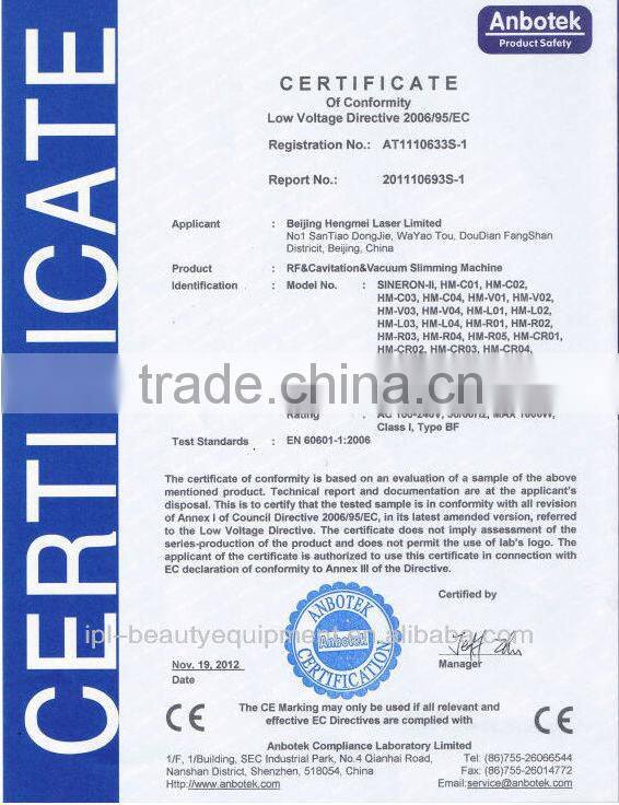 Japan imported lamp CE approved lipo laser for fat burning lipo laser for fat burning